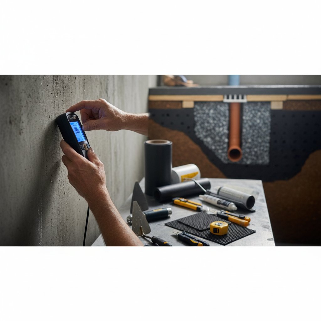 Professional waterproofing membrane installation in tropical climate